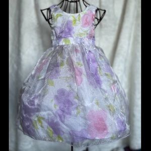 Baby Girl Fancy Easter Spring Flower Girl Dress 12M